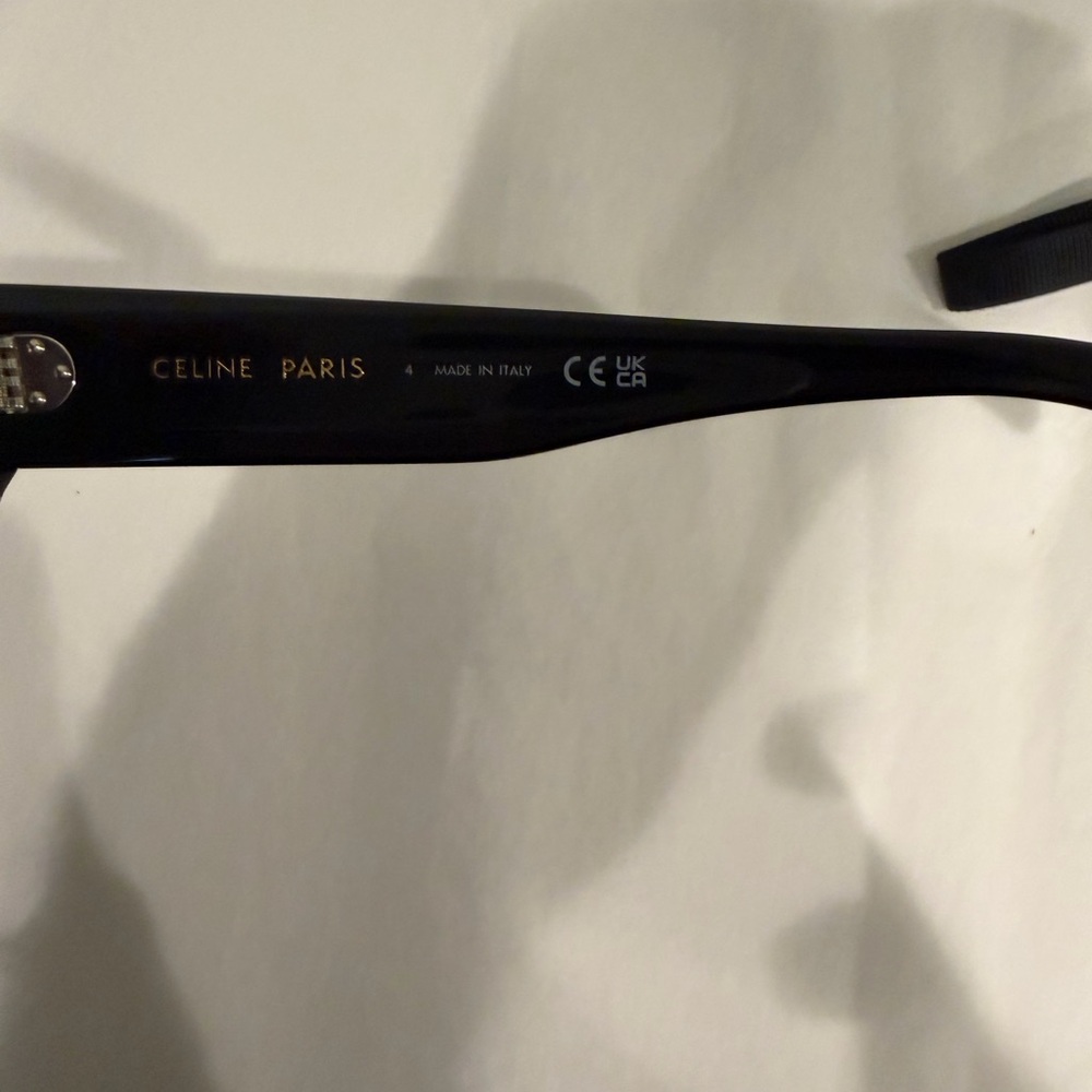 Celine Black Rectangular Sunglasses With Case - image 3